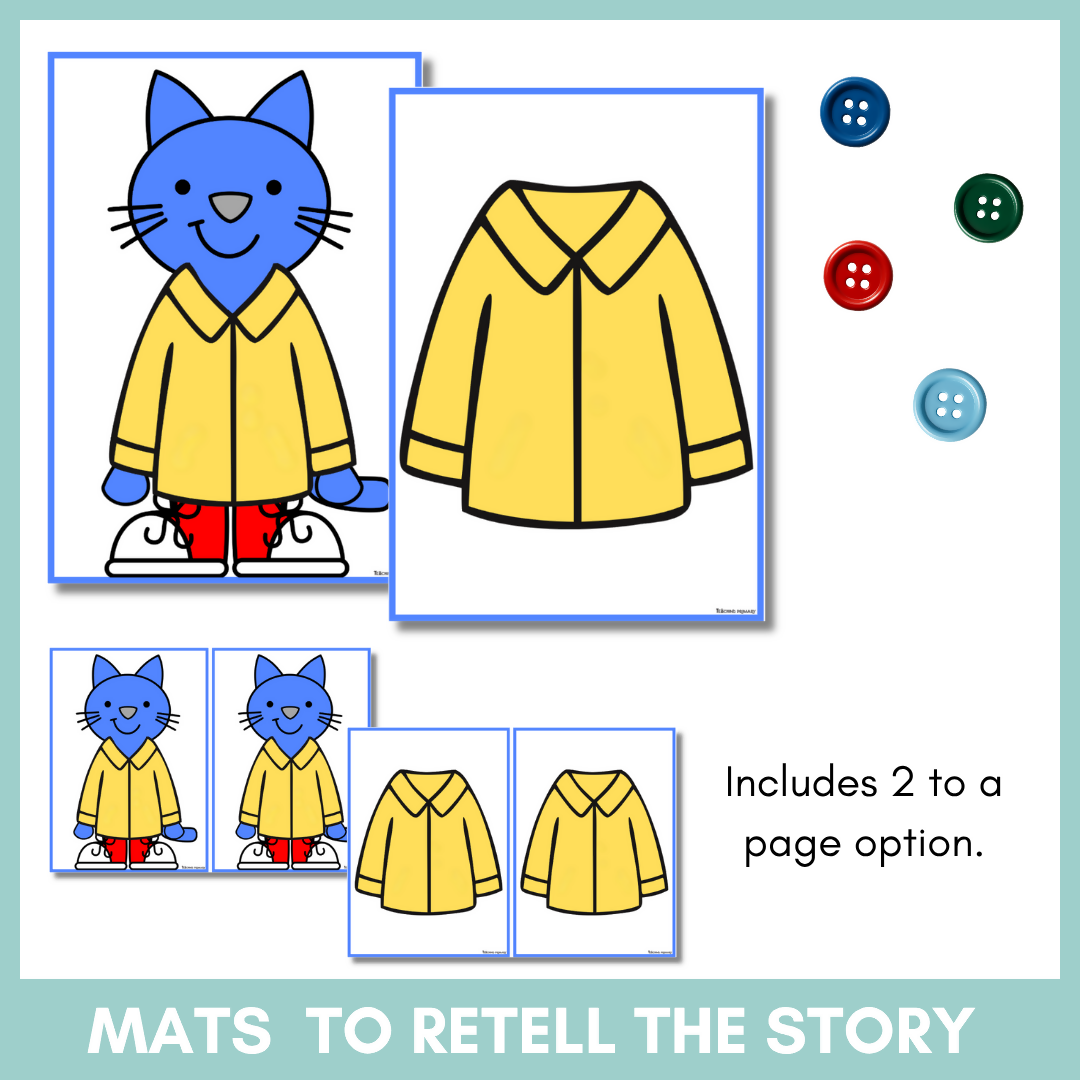 Pete the Cat Button Subtraction Mats | Australian Curriculum Foundation
