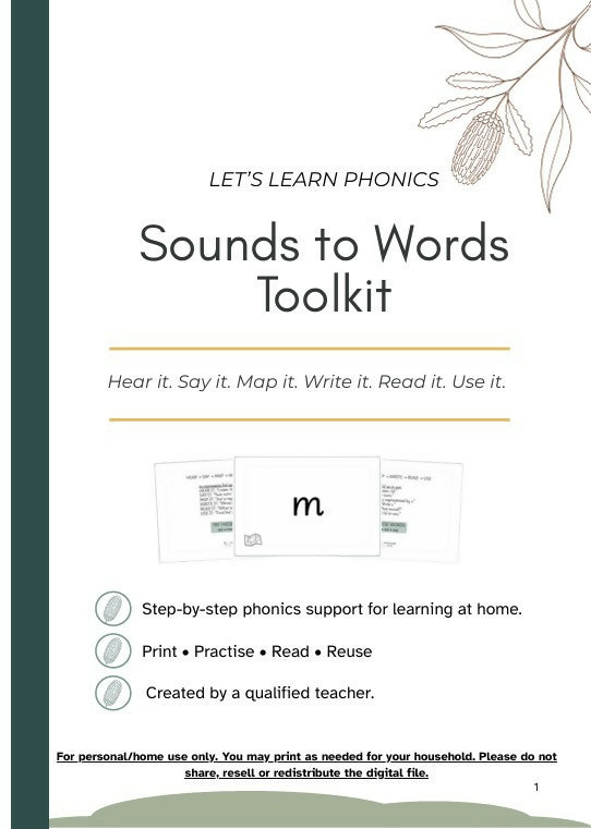 Let’s Learn Phonics | Sounds to Words Toolkit | Levels 1-4