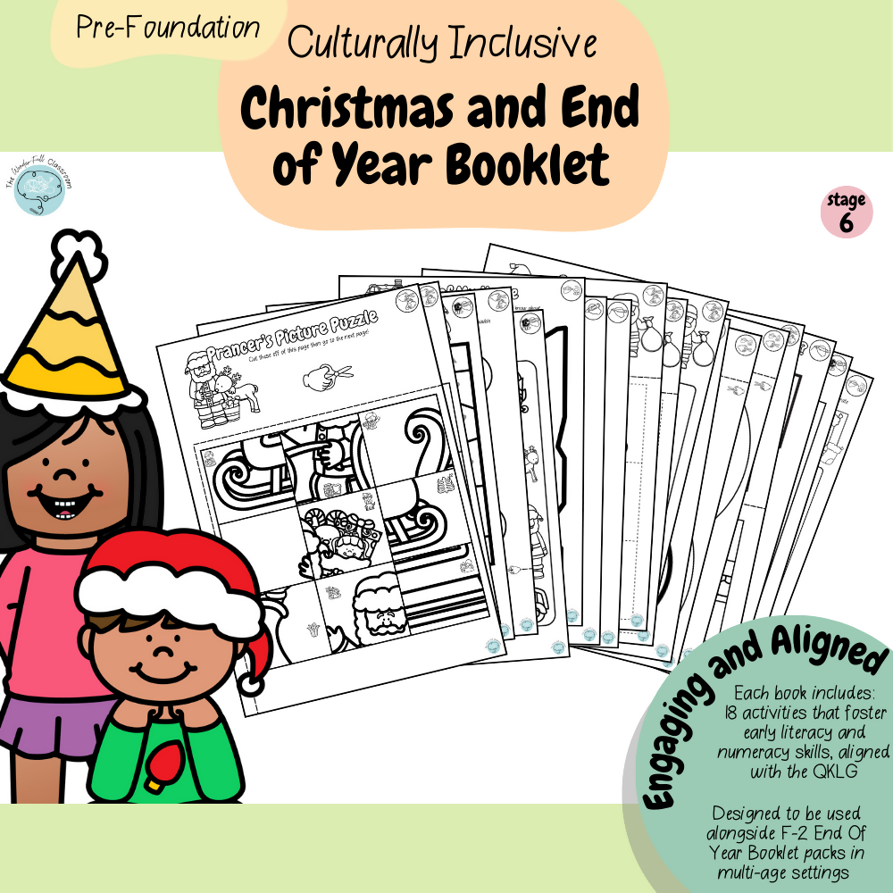 FREEBIE | Pre-Foundation - Culturally Inclusive Christmas and End of Year Booklet