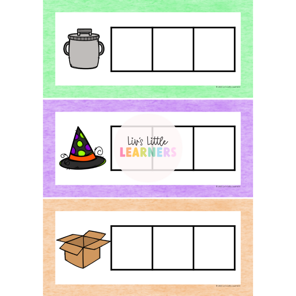 CVC Spelling Task Cards
