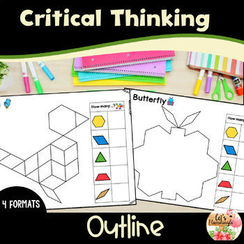 Spring Pattern Block Mats Puzzles Templates Kindergarten Printable Shapes