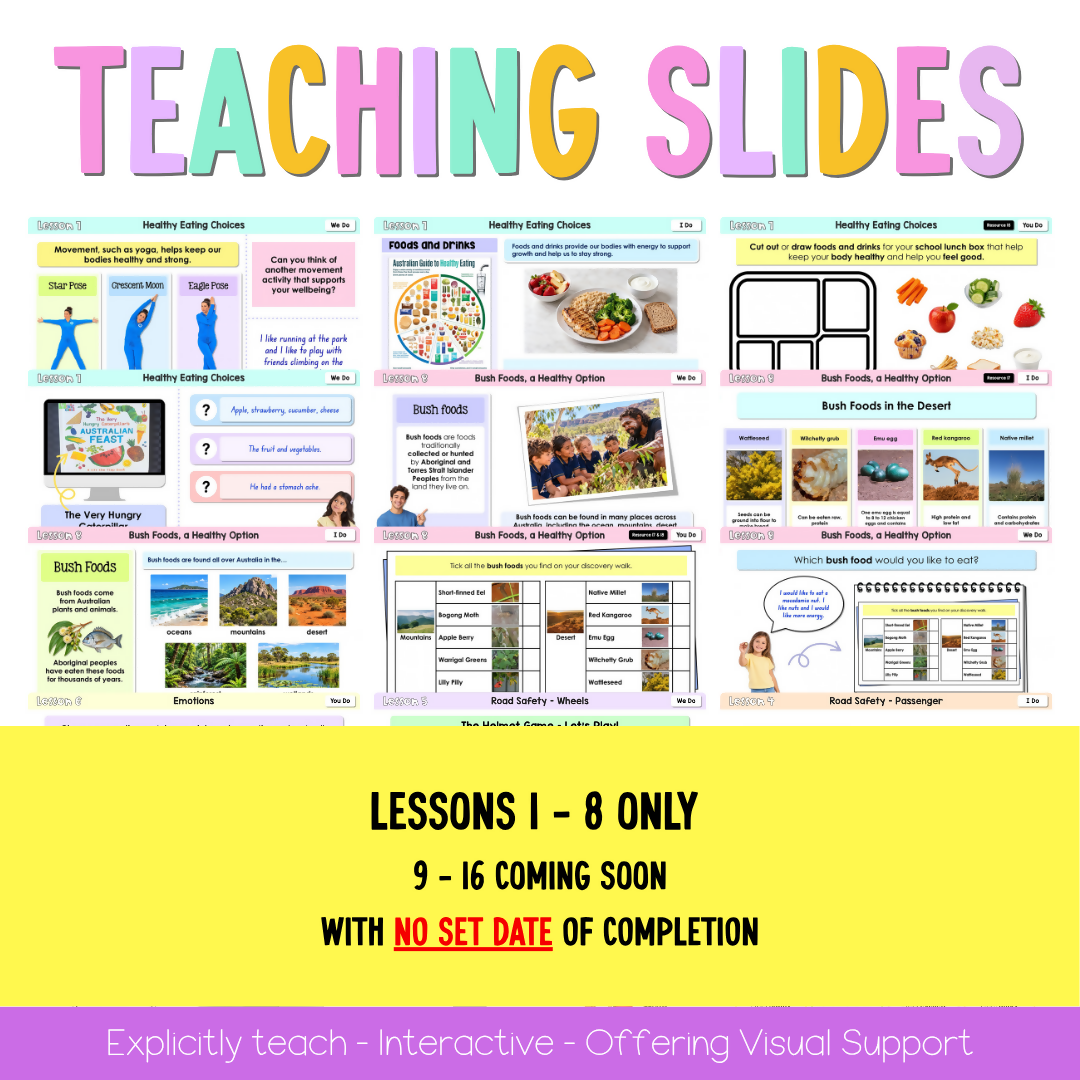Early Stage 1 NSW PDHPE Sample Unit 4 Teaching Pack
