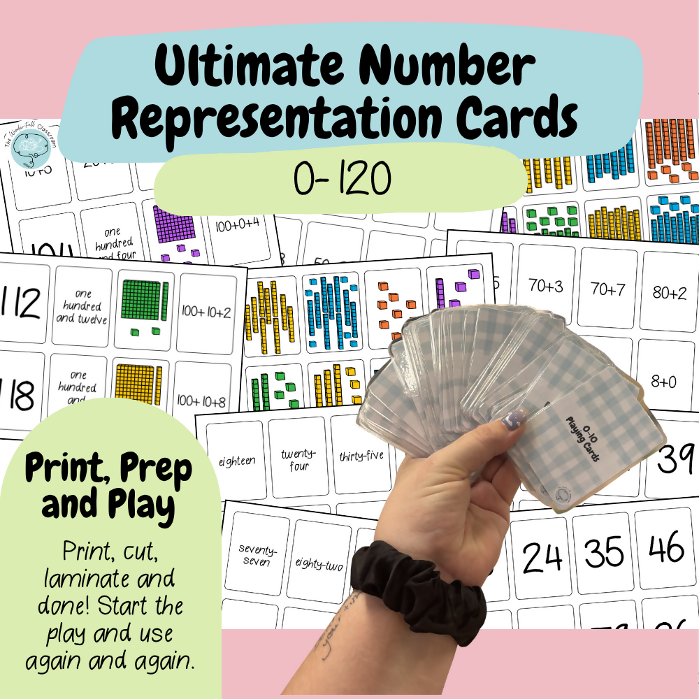 Number Sense Maths Games 0–120 | Year 1 | Print & Play Cards