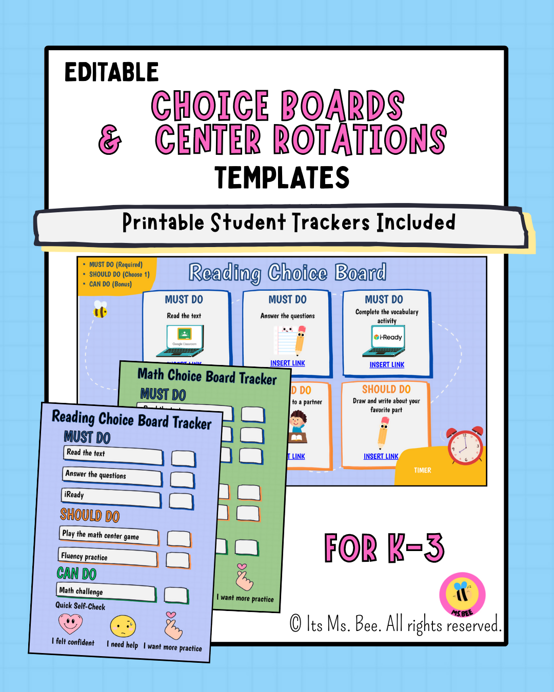 Editable Choice Board Templates and Rotations | PowerPoint & GoogleSlides