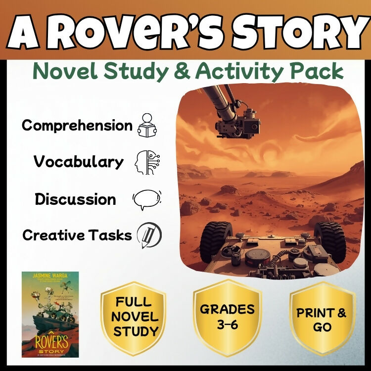 A Rover’s Story Novel Study Unit | Comprehension Questions, Vocabulary & Activities | Grades 3–6
