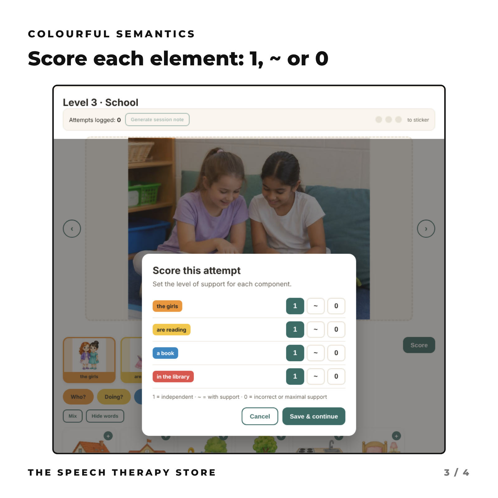 Digital Colourful Semantics | 7 Levels | Support Sentence Building