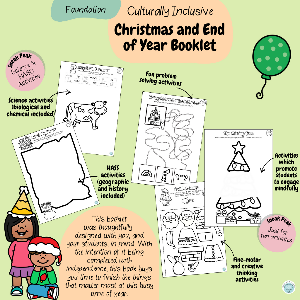 Foundation - Culturally Inclusive Christmas and End of Year Booklet