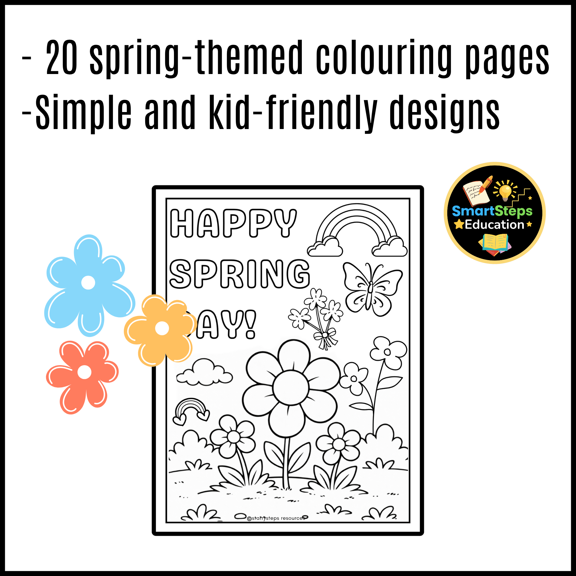 20 Spring Colouring Pages | Printable Coloring Sheets for Kids | Preschool, Kindergarten & Early Years Activities