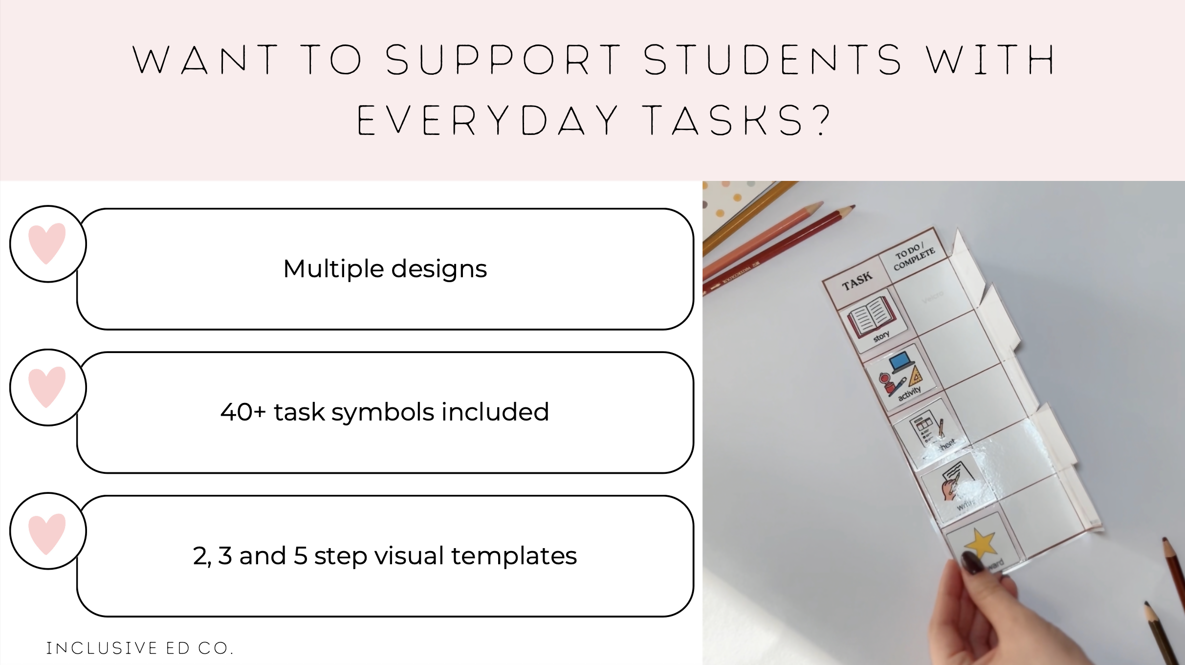 Visual Schedule Bundle | First-Then, Task Completion Cards & Daily Routine