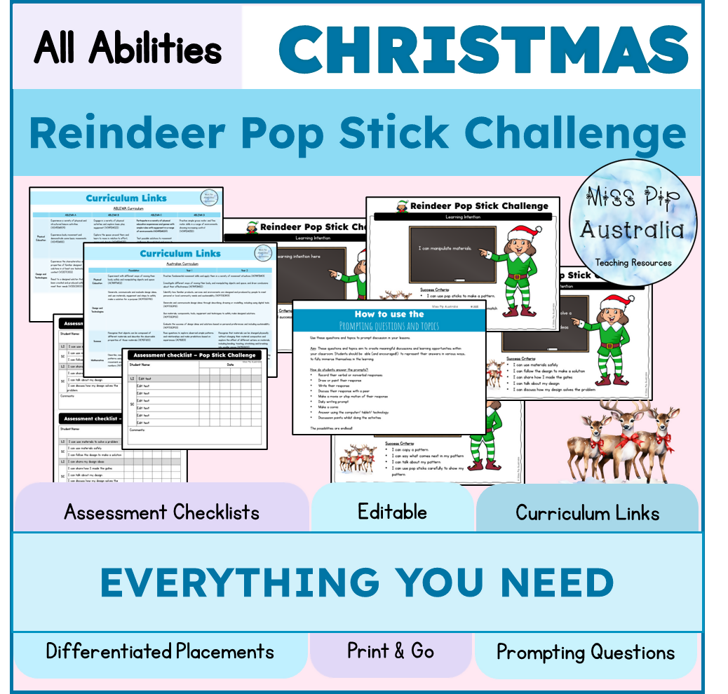 Christmas Fine Motor | STEM Challenge | Task Box | Australian Curriculum