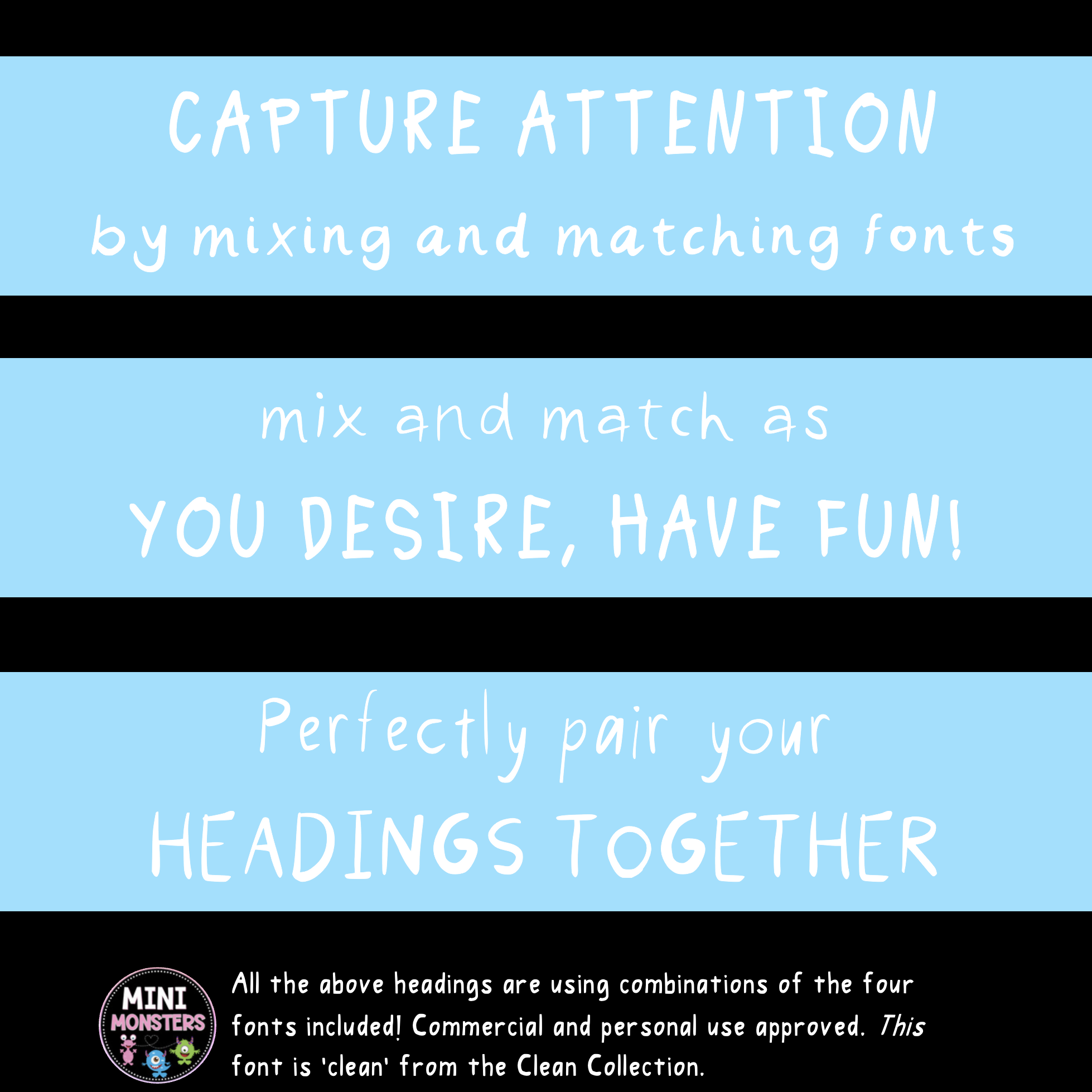 Casual Classroom Fonts | The Casual Collection | 4 Original Hand-Made Everyday Fonts | OTF + TTF Commercial Use