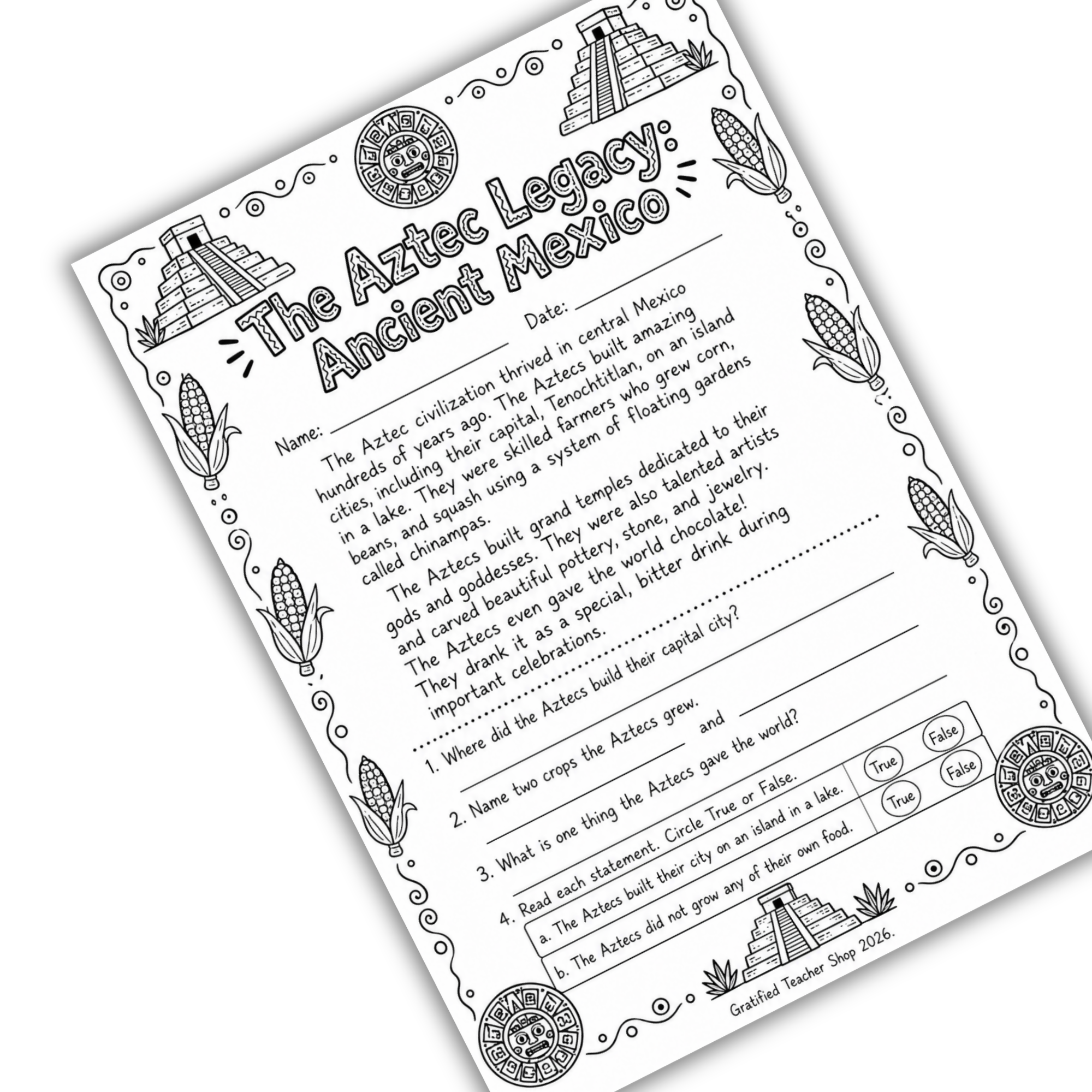Hispanic Heritage Month Worksheets Bundle - 100 No-Prep Activities for 2nd-5th Grade