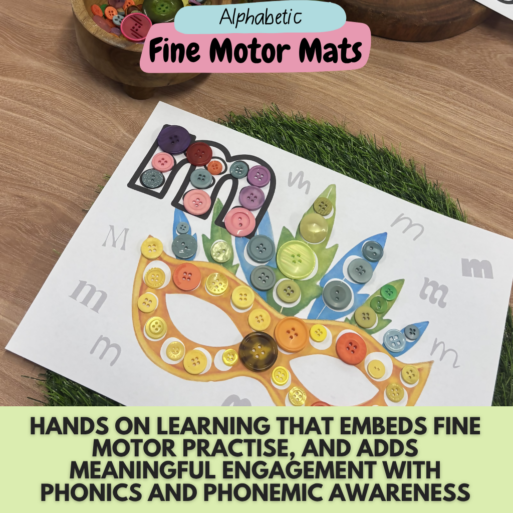 Alphabet Loose Parts Mats | Fine Motor & Phonemic Awareness