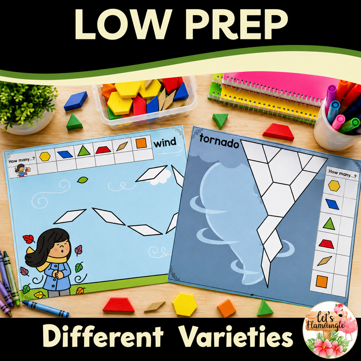 Weather Pattern Block Sorting Mats Puzzles Tangrams Kindergarten Math Shapes