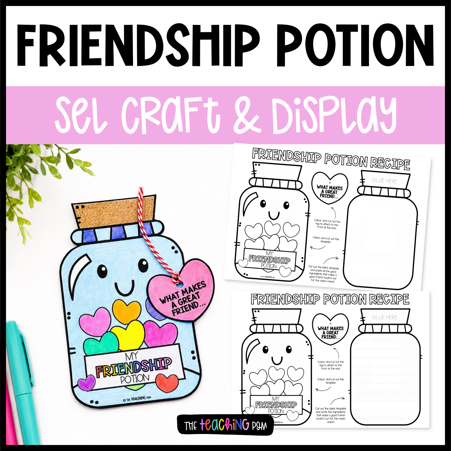 Friendship Potion Craft & Display | Back to School Craft & Procedural Writing Activity