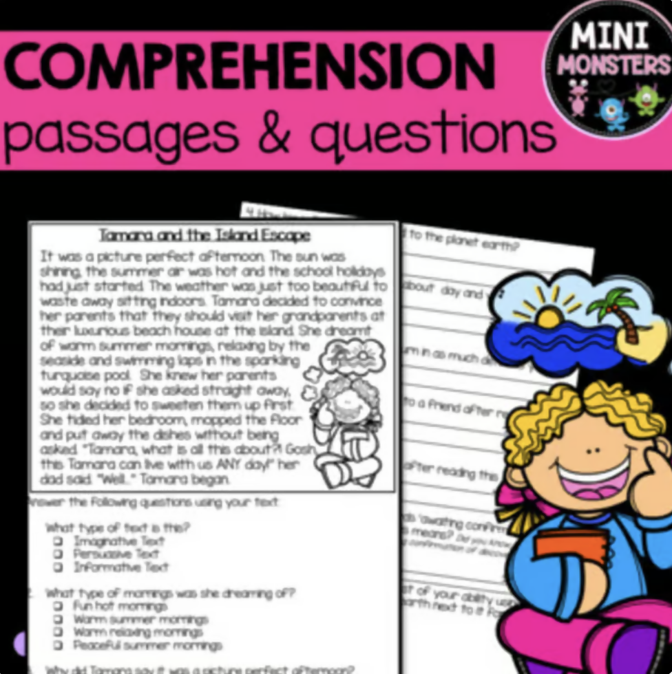 Reading Groups Comprehension Passages and Questions | Year Three and Year Four | 10 Weeks | Narratives Persuasive Informative | Set 3