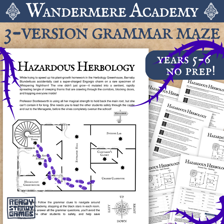 Wandermere Grammar Bundle | 4 Resources, 10 Activities | Years 5-6 English
