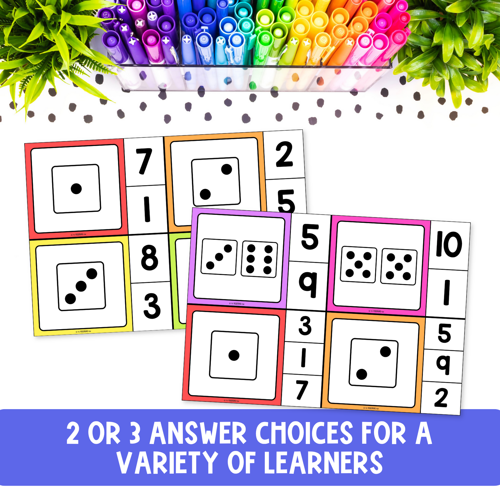 Subitising Clip Cards 1–10 | Number Sense, Counting & Number Recognition Activity