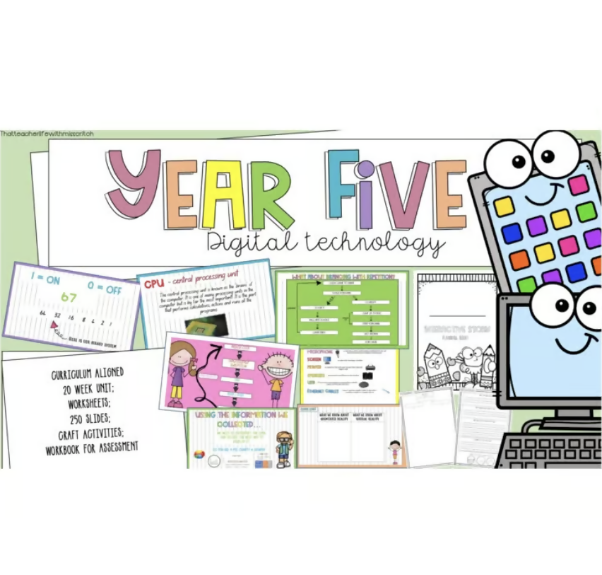 Year Five Digital Technology Unit *Australian Curriculum Aligned*