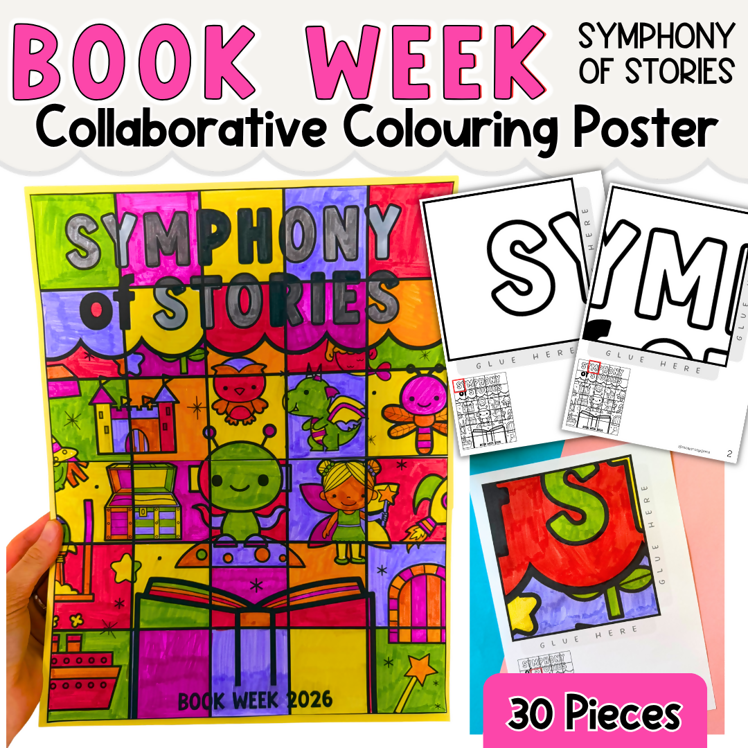Book Week 2026 'Symphony of Stories' I Whole Class Collaborative Poster CBCA