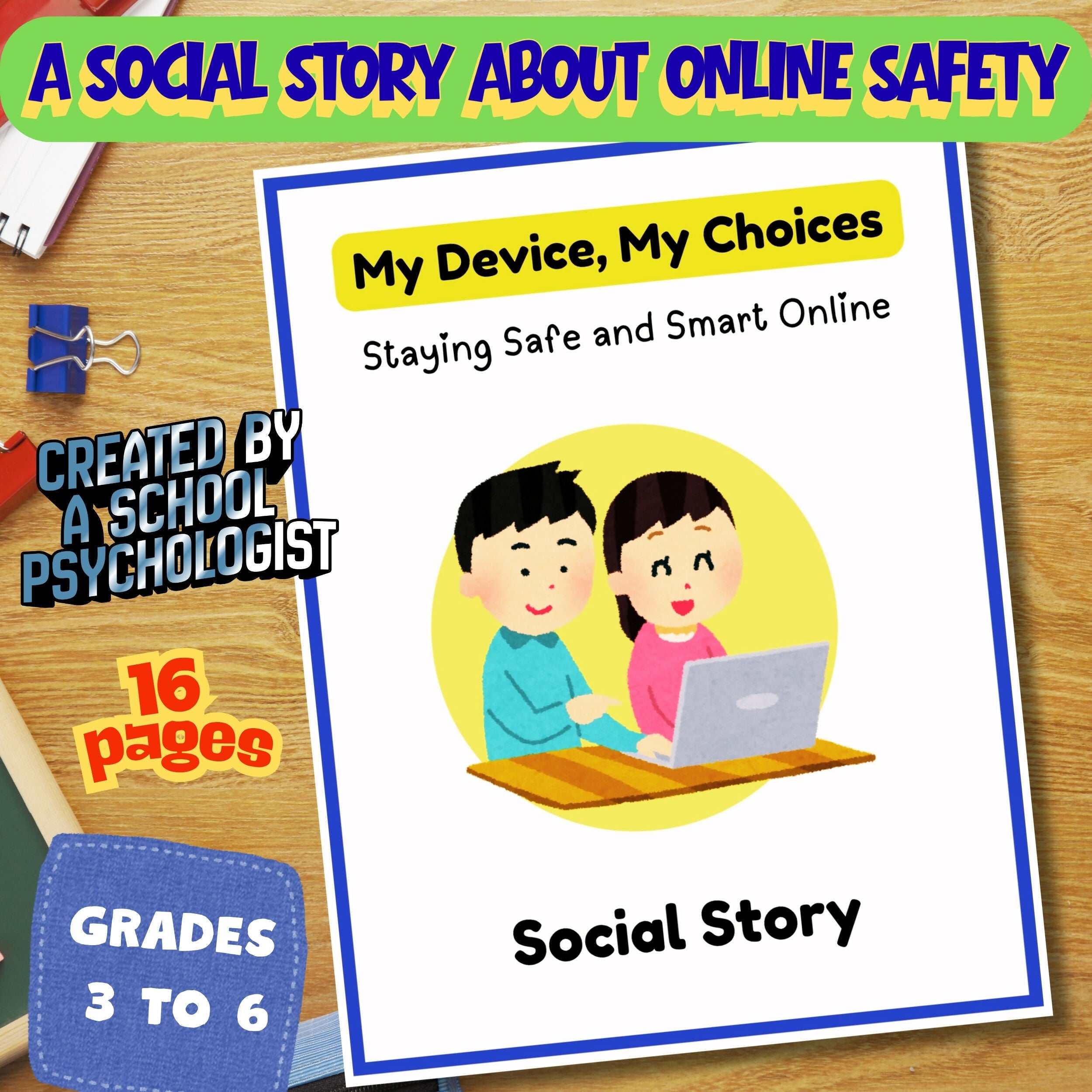 Digital Safety & Internet Safety Social Story | Screen Time Lesson for Kids