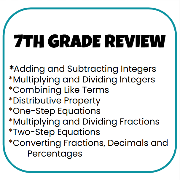 6th Grade Math Review Game - Google Slides and Power Point