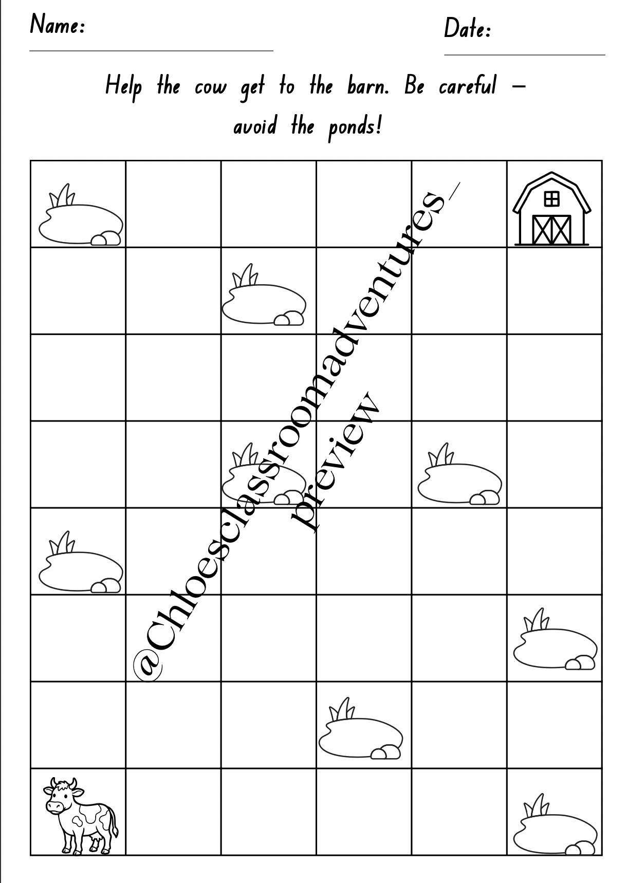 Giving and Following Directions | No Prep Directional Language Activities | Curriculum Aligned
