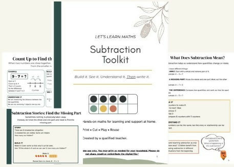 Subtraction Toolkit | Visual & Hands-On Maths Support