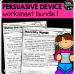 Persuasive Devices Worksheets Packet 1 | Modality Words | Persuasive Writing | Year 4 5 6