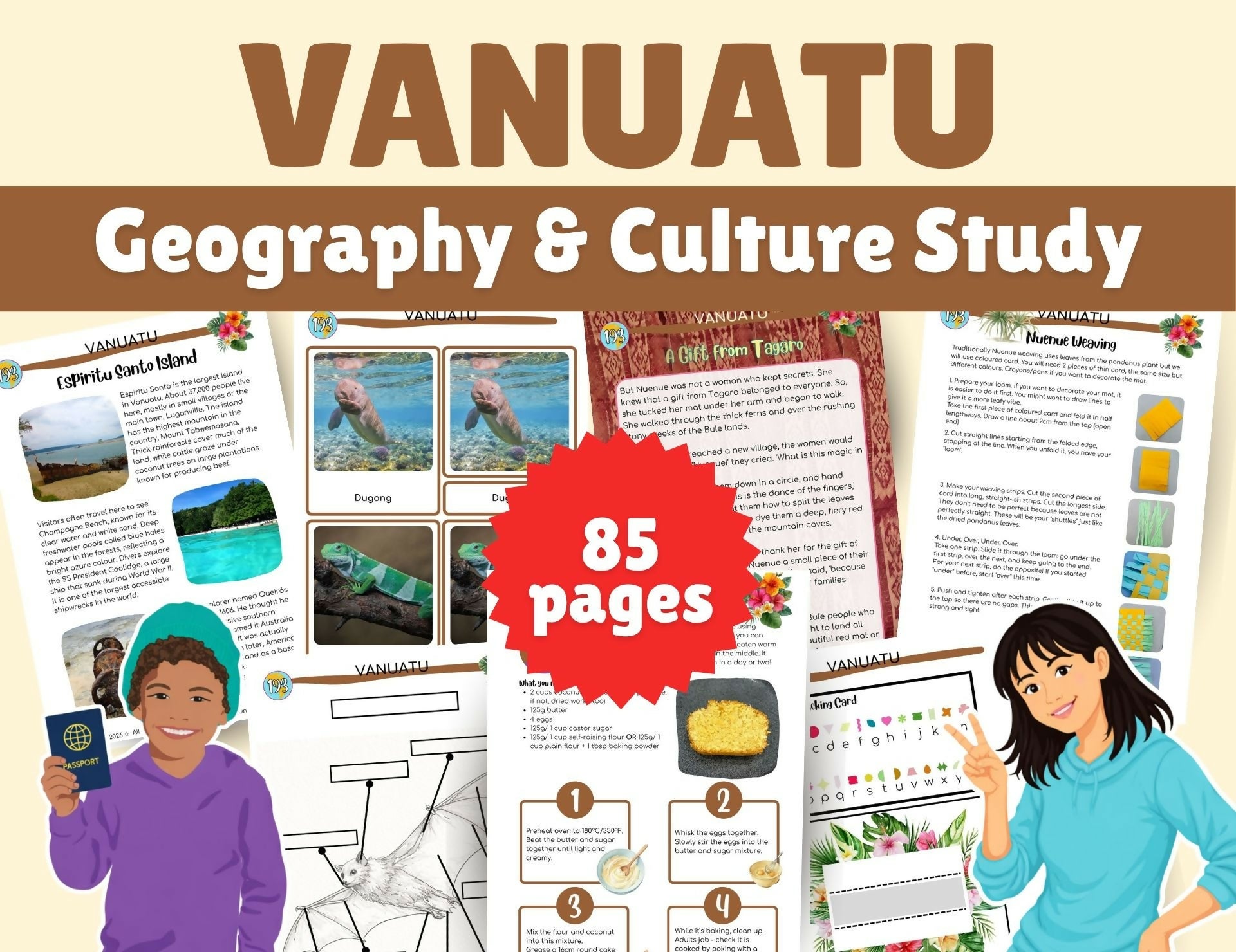 Vanuatu geography and culture pack