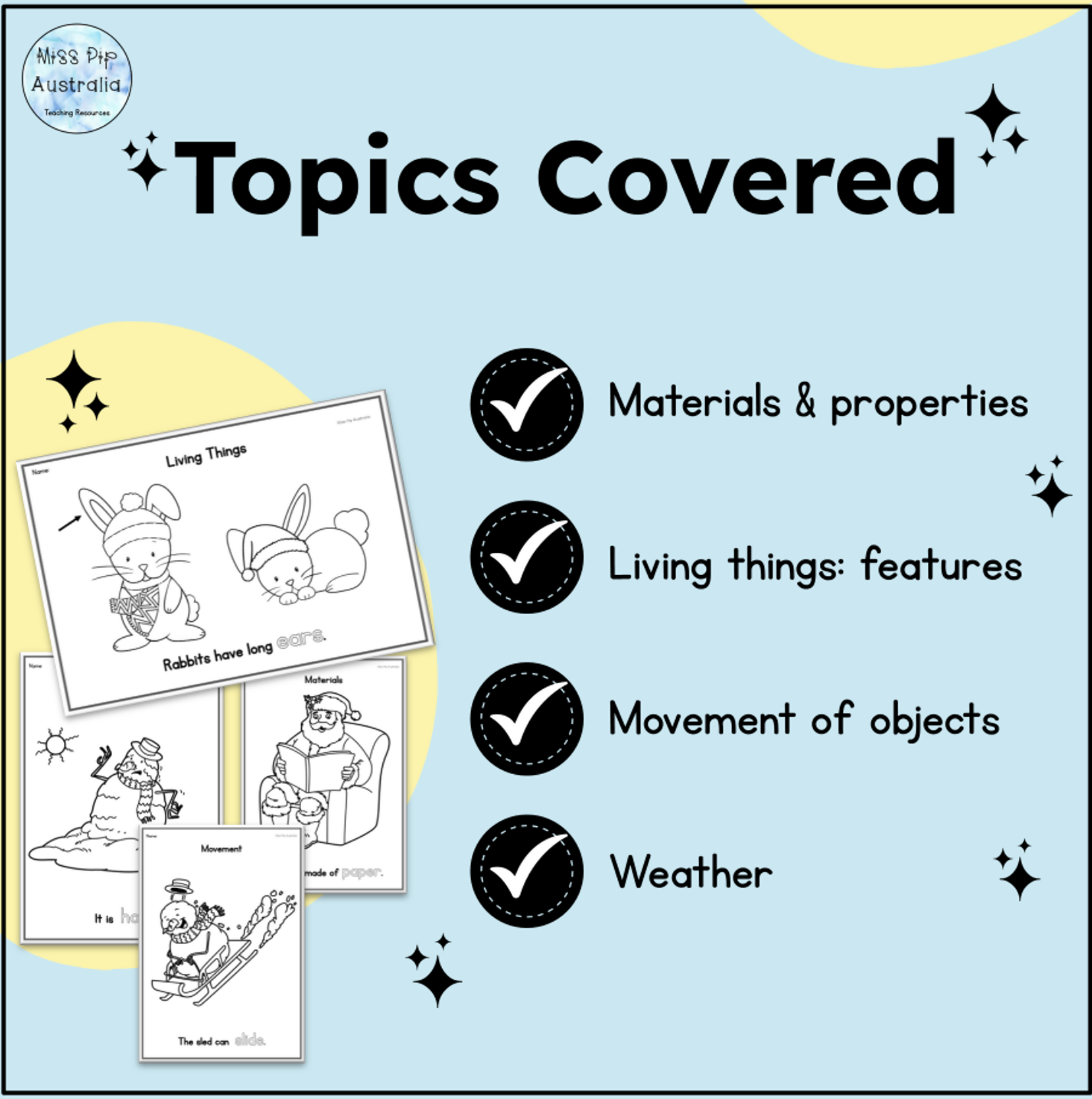 CHRISTMAS Colouring in Science: End of Year Review: *Foundation* Aus Curriculum