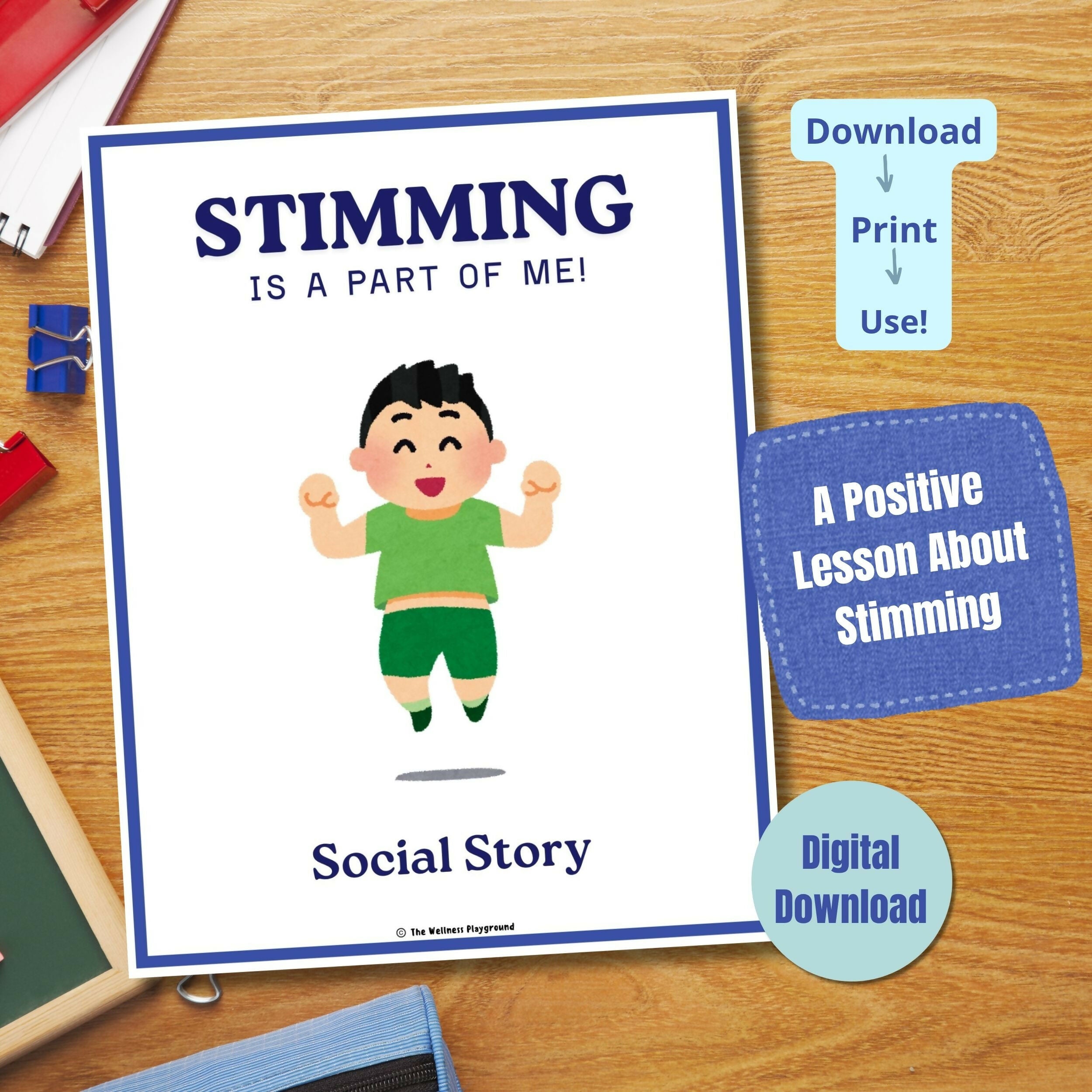 Stimming Social Story | ASD Resource| Self-Regulation Lesson