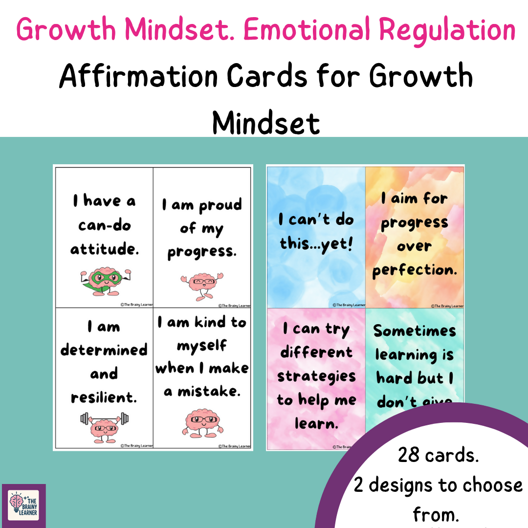 Growth Mindset Affirmation Cards