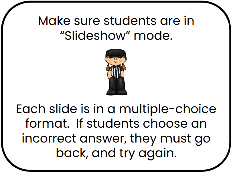 Football-Themed Integer Slide Game - Google Slides and Power Point