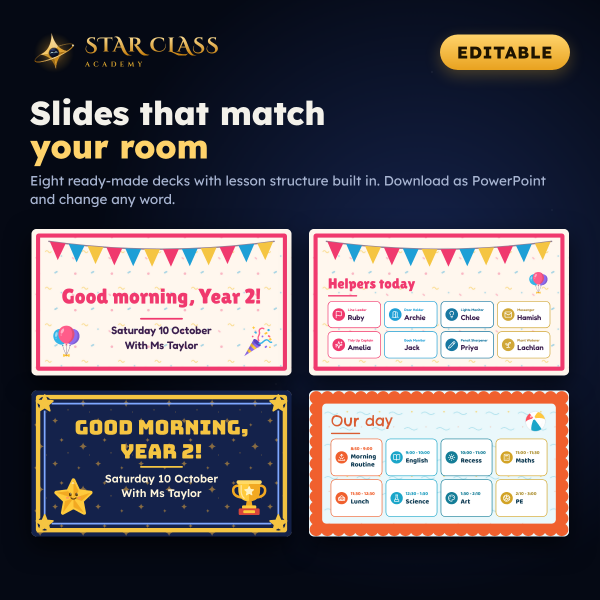 End of Year Awards & Certificates | Editable Class Decor | Prep to Year 6