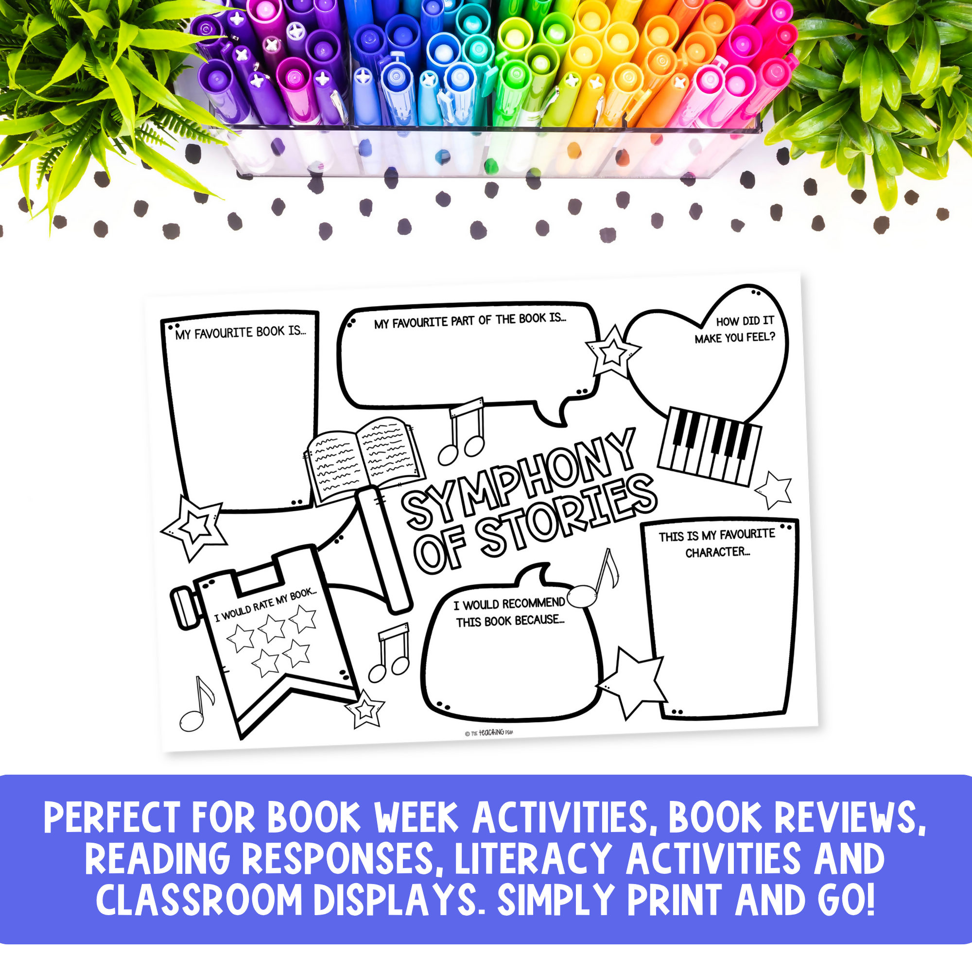 Symphony of Stories Book Review Template | Book Week 2026