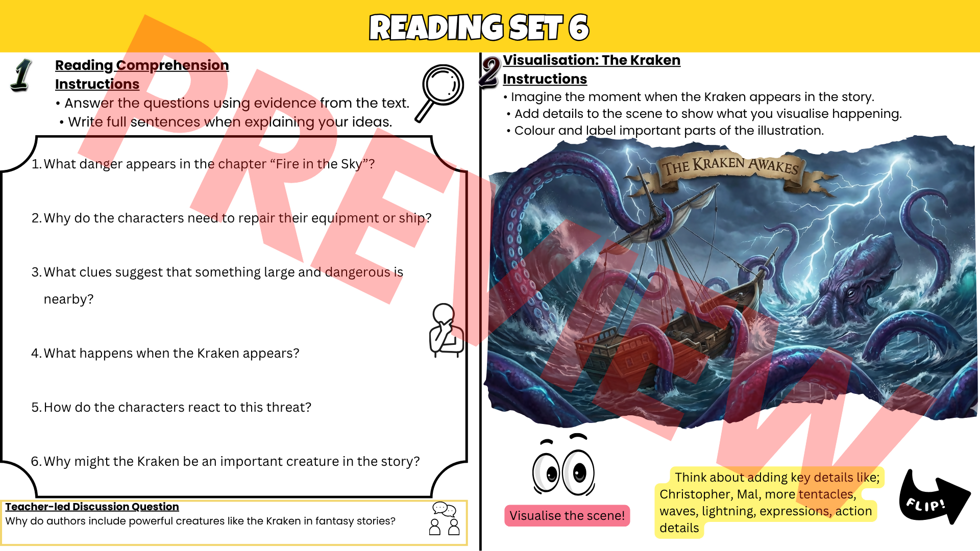 Impossible Creatures Novel Study | Reading Comprehension Activities & Worksheets | Grades 3–6