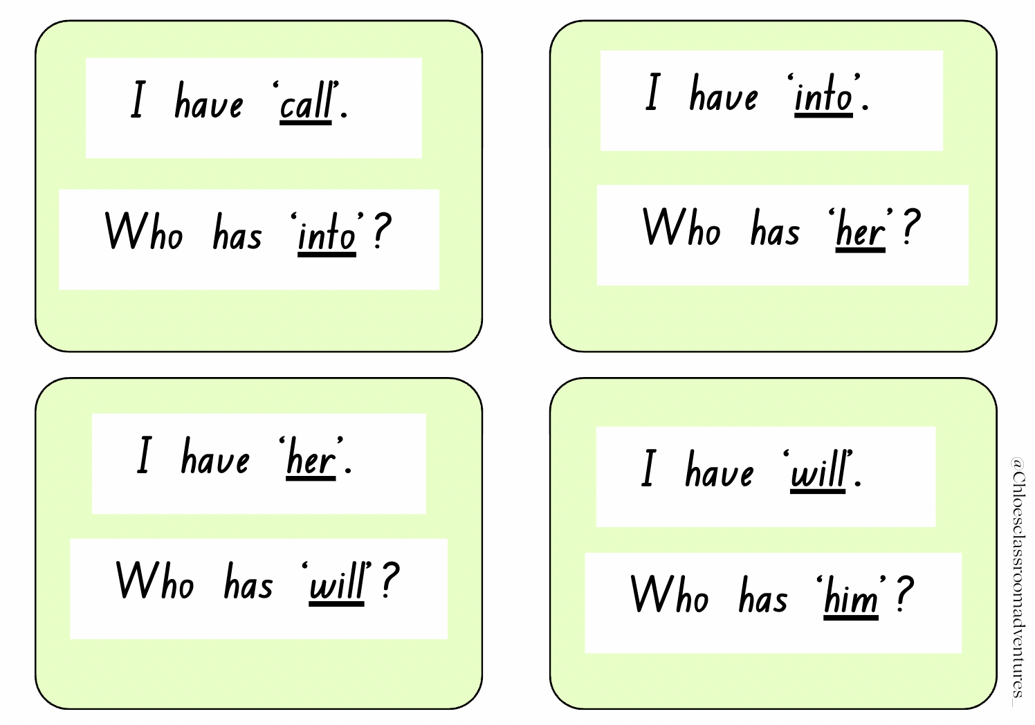 I have, Who Has? Ultimate Game Bundle | Numbers | 2D Shapes | High Frequency/Sight Words