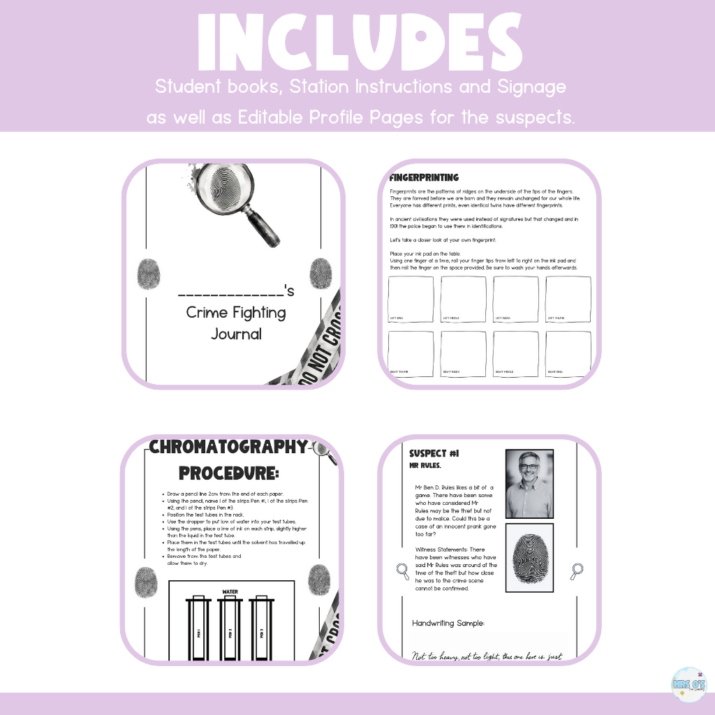 Forensic Science Crime Scene Activity - Whole school or single class.