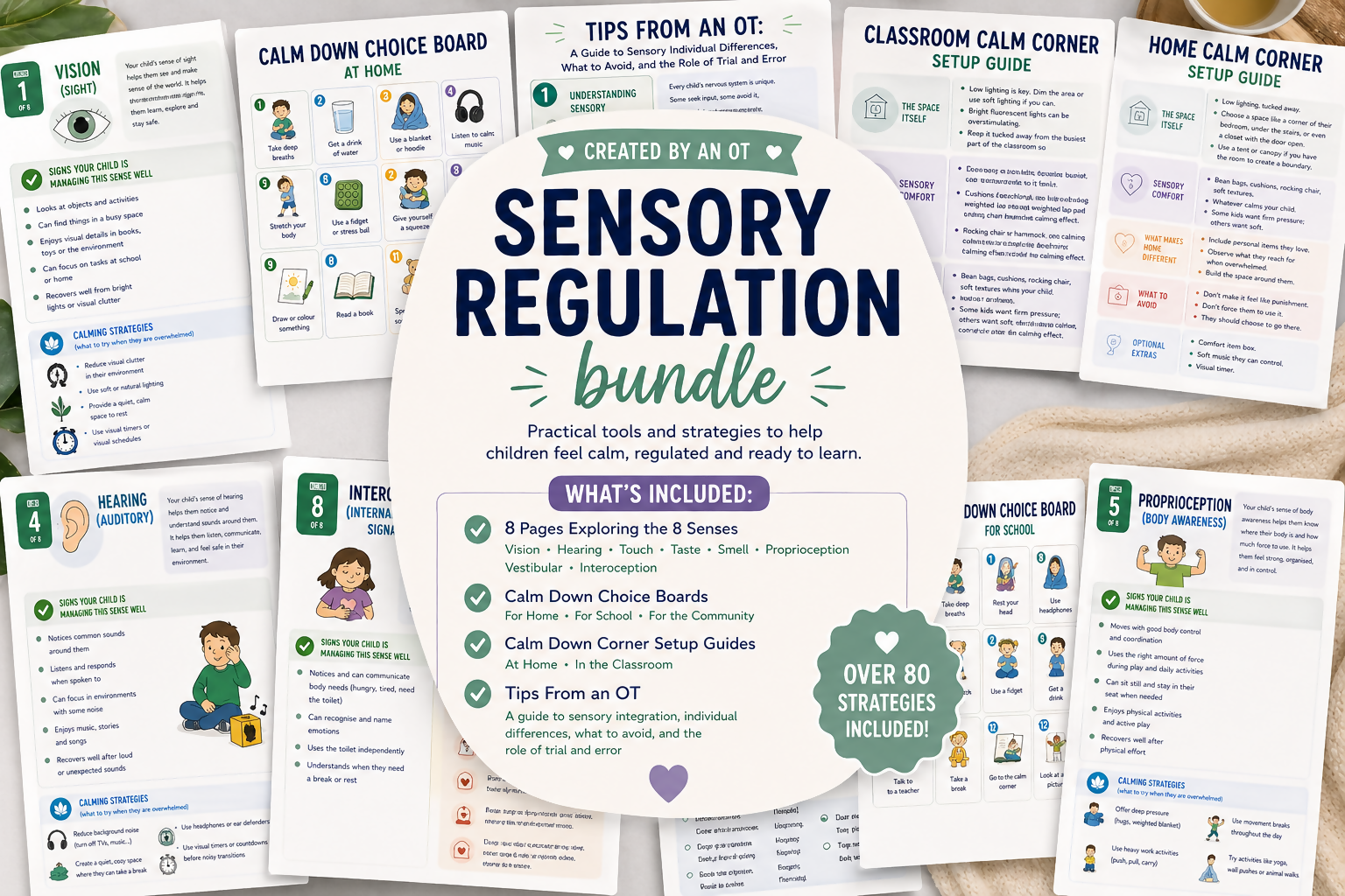 OT Designed Bundle-Sensory Regulation-Interoception, Proprioception, Vestibular etc