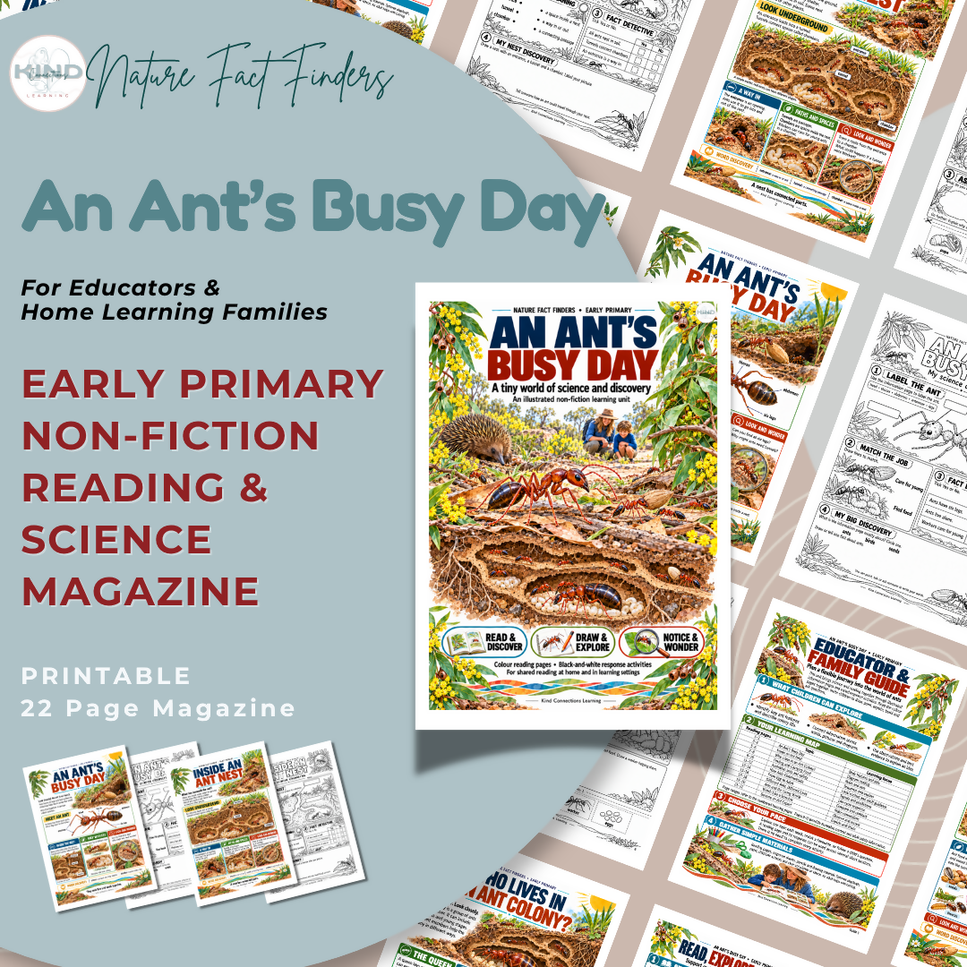 Nature Fact Finder Reading Responses: An Ant's Busy Day