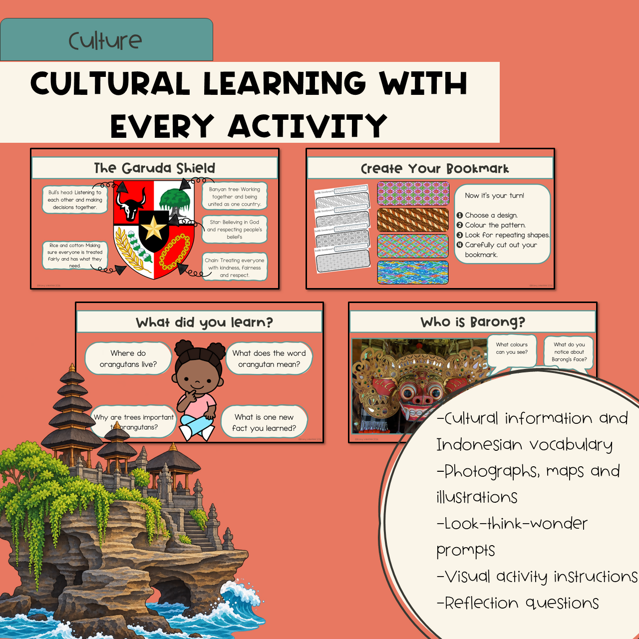 Indonesian Culture Activities & Crafts | Indonesia Day Lessons & PowerPoint