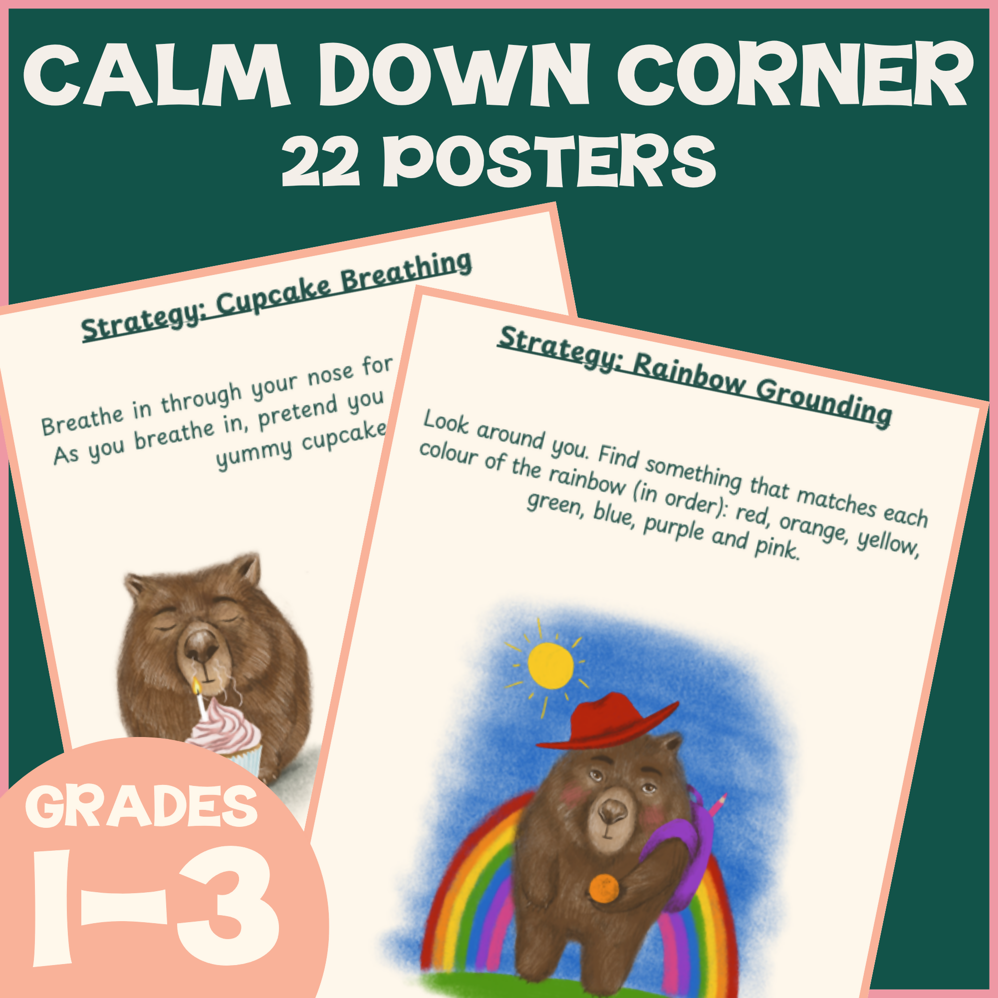 Wally Wombat Calm Corner Pack: Two Picture eBooks and 22 Calm Down Posters