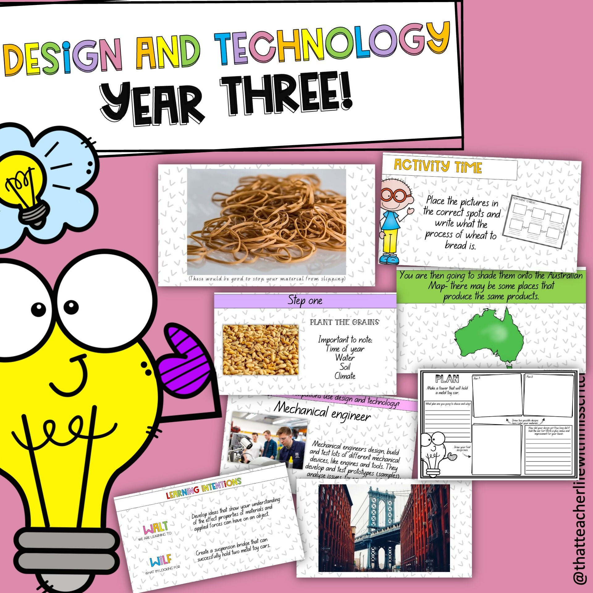 Year Three Design and Technology *Australian Curriculum Aligned