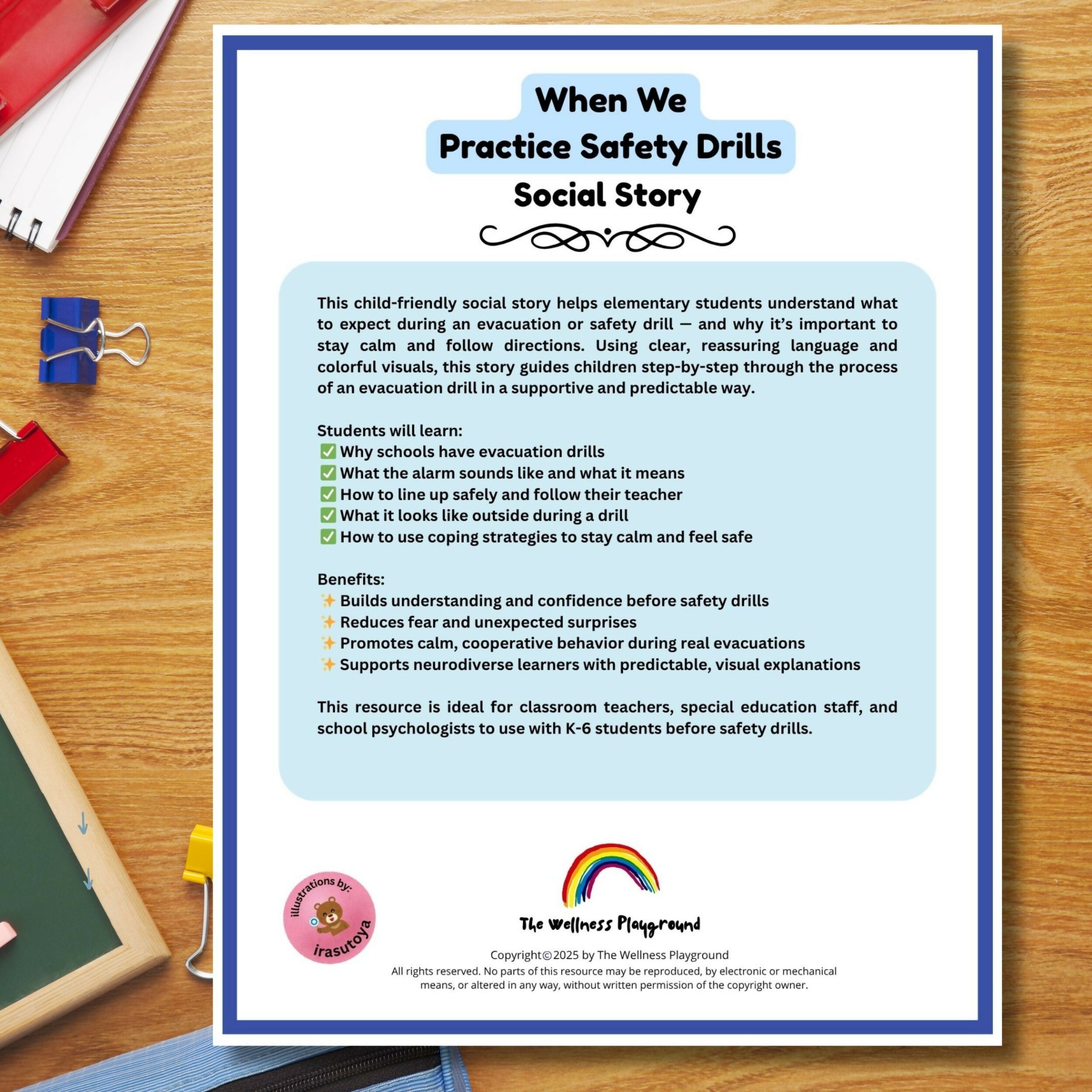 Safety Drills Social Story for Kids | Fire Drill, Lockdown & Evacuation Practice