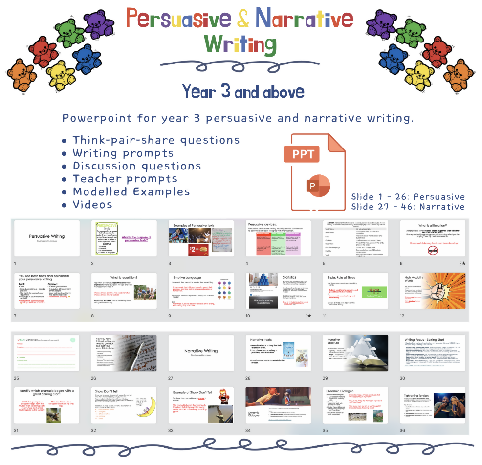 Persuasive and Narrative Writing