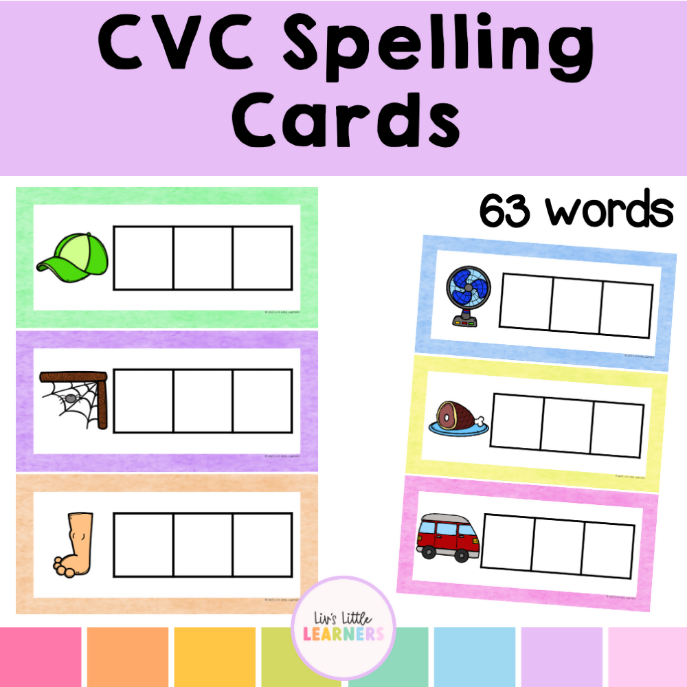 CVC Spelling Task Cards