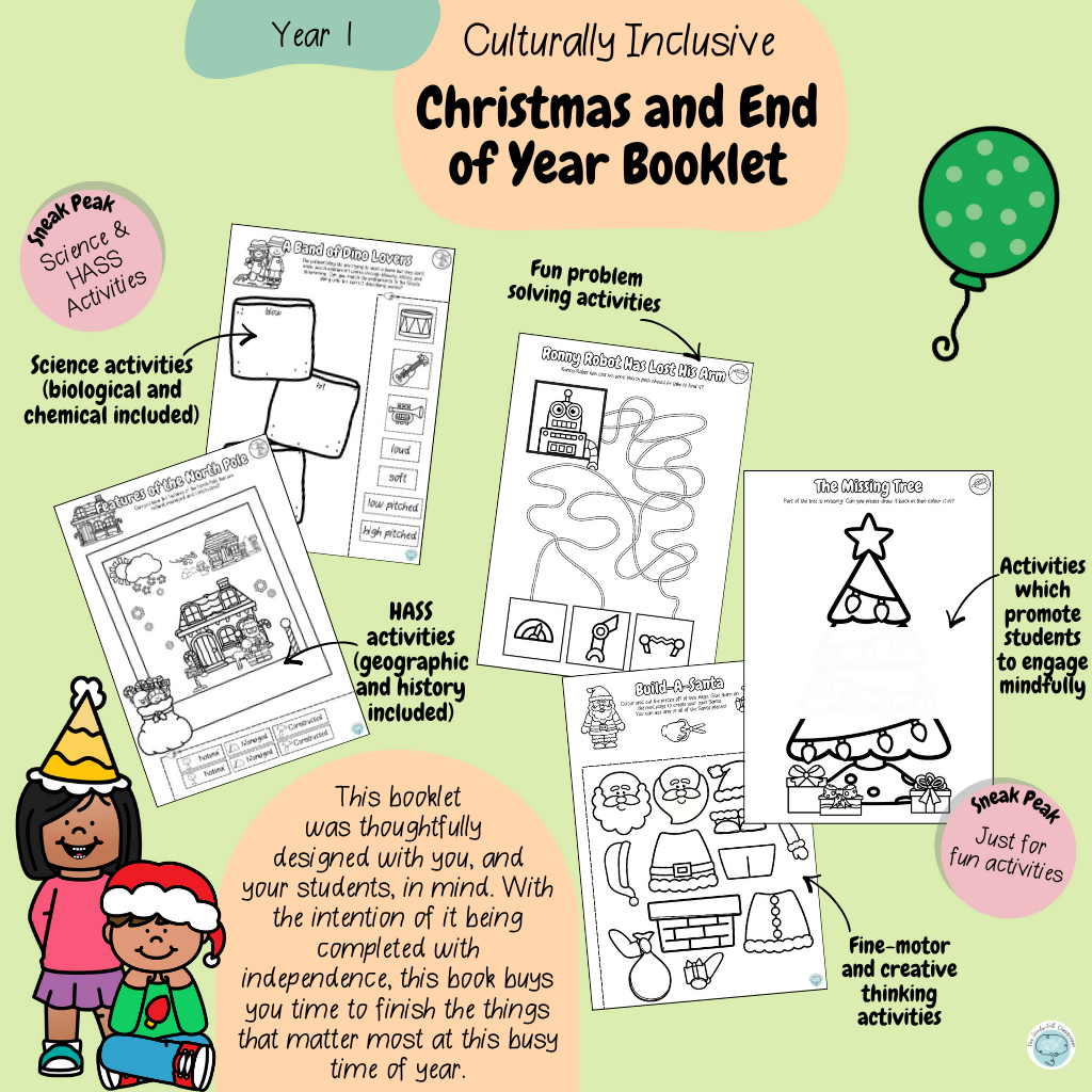 The MEGA F-2 Culturally Inclusive Christmas/End of Year Booklet Bundle