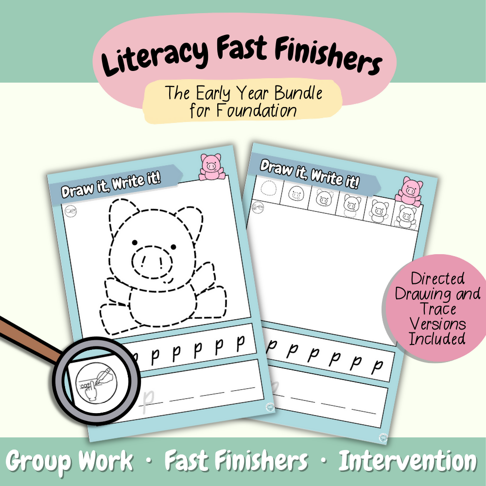 Literacy Finishers | The Early Year Fast Finisher Bundle for Foundation