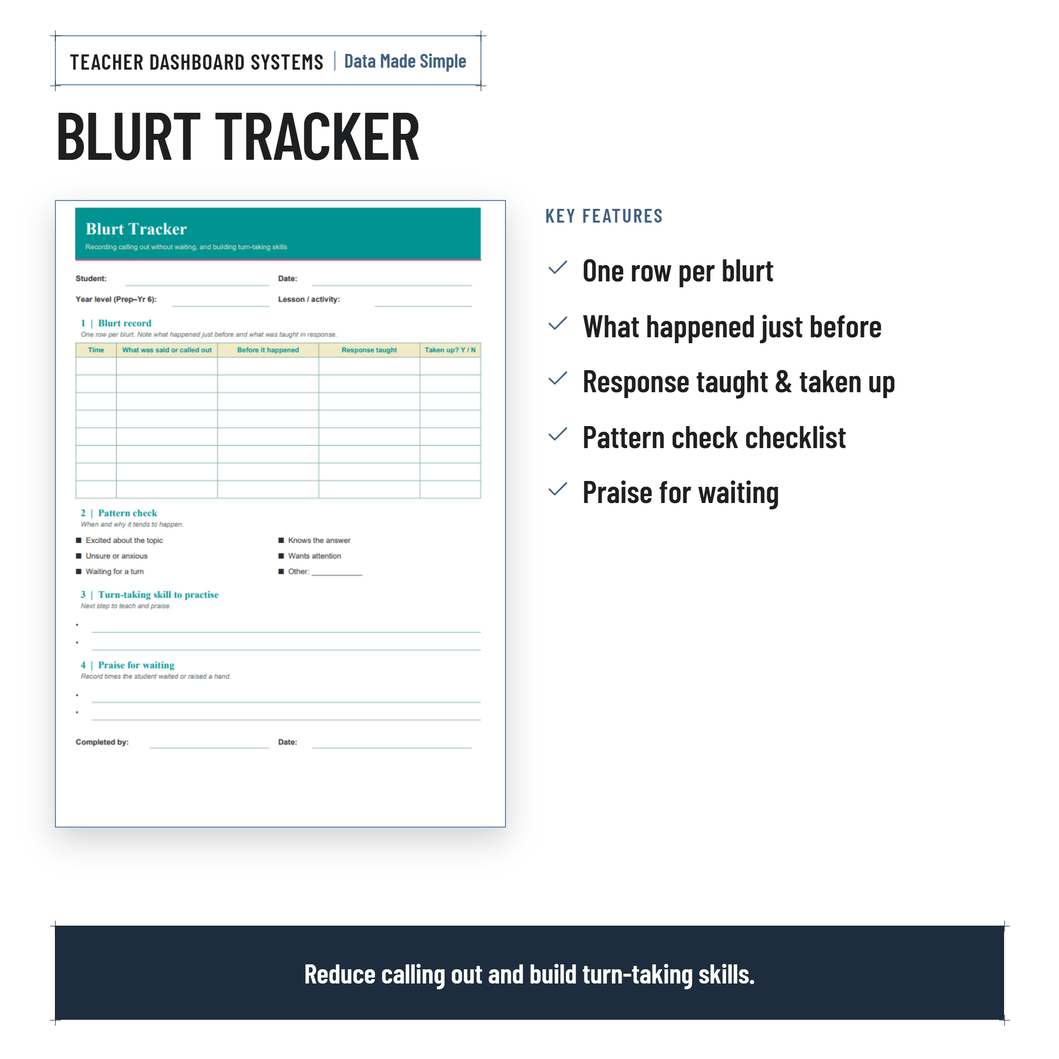 Behaviour Tracking Data Printables| 34 Premium Forms for Australian Primary Classrooms